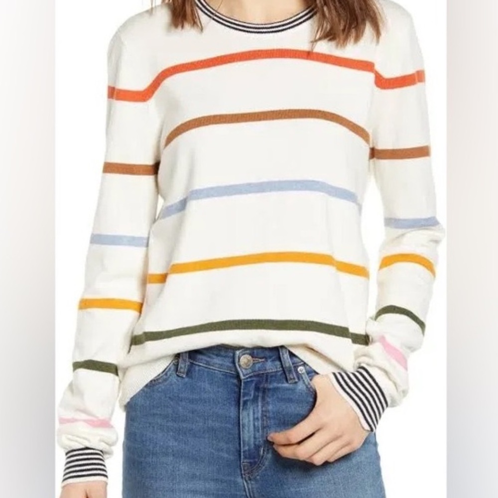 Faherty Surf Striped Sweater Multicolored